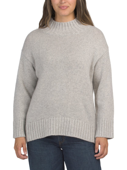 THE CASHMERE PROJECT Cashmere Luxe Oversize Mock Neck Sweater