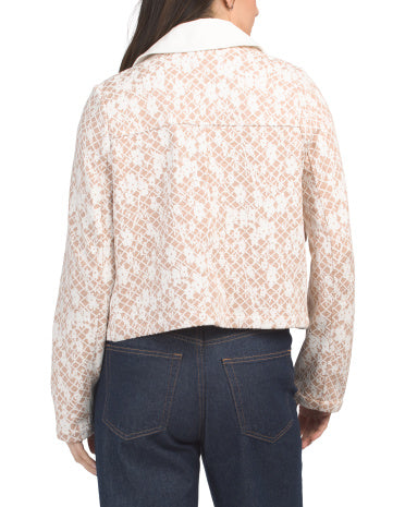 BAGATELLE COLLECTION Jacquard Toxusu Qısaldılmış Gödəkçə