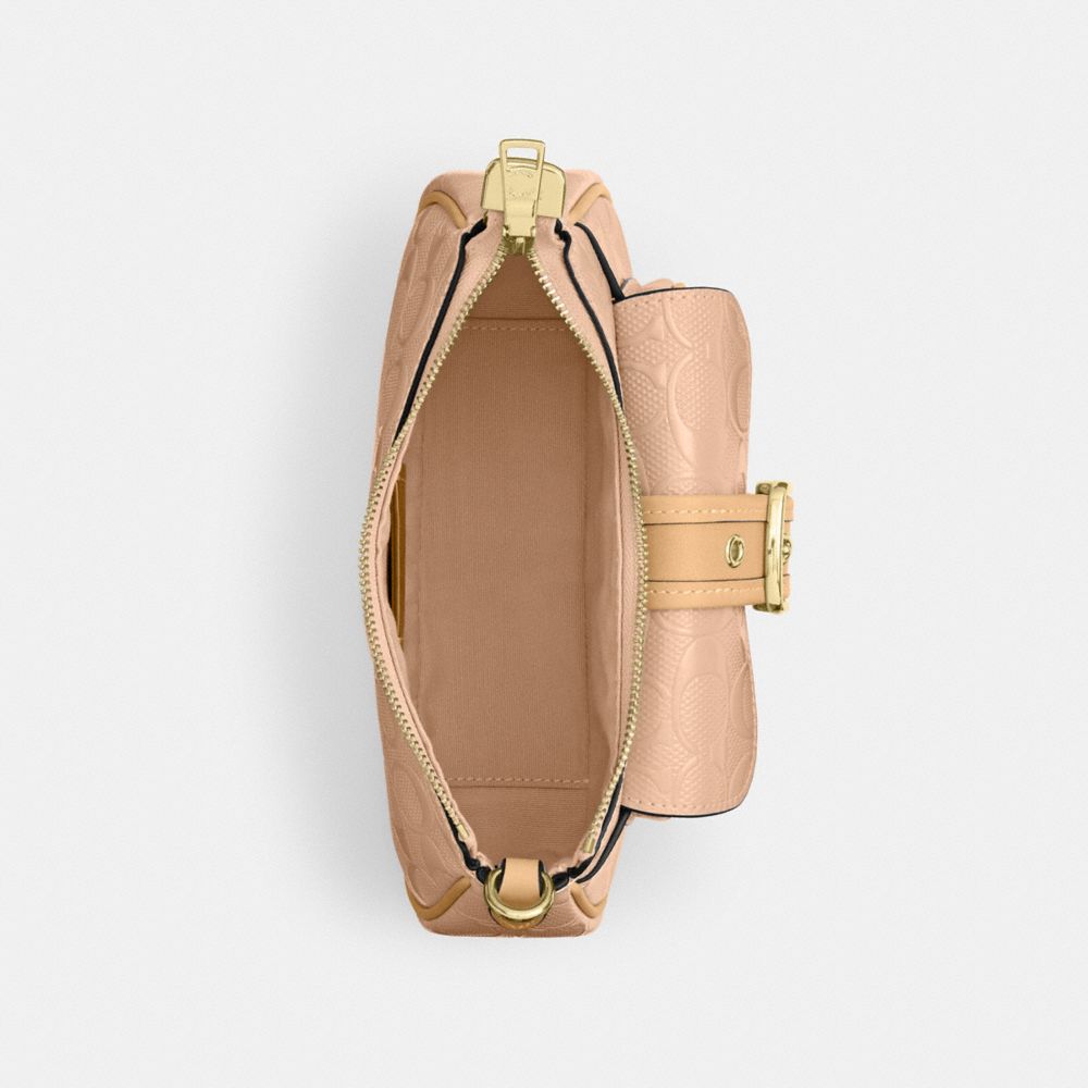 Coach Ashton Mini Çiyin Çantası Signature Dəri