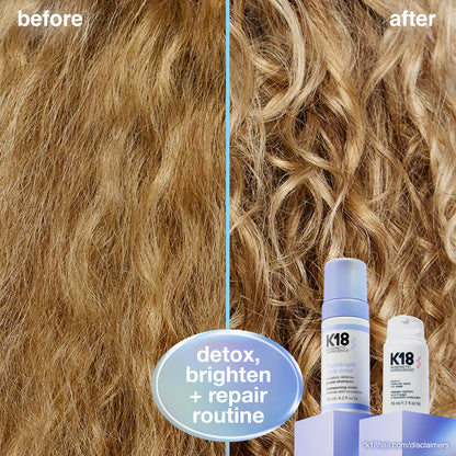 K18 Biomimetic Hairscience TripleBright Oksidasiya Müdafiəsi Bənövşəyi Şampun Köpüyü