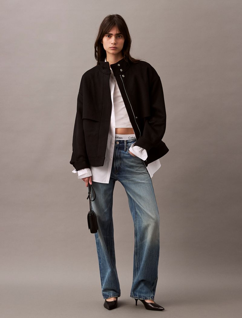 Calvin Klein Yun Qarışığı Bomber Gödəkçə