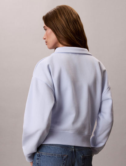 Calvin Klein Monogram Fleece Quarter Zip Huddi