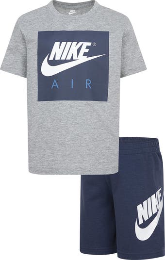 Nike Uşaq Ekipaj T-Shirt və Toxunuş Şortsları Dəsti