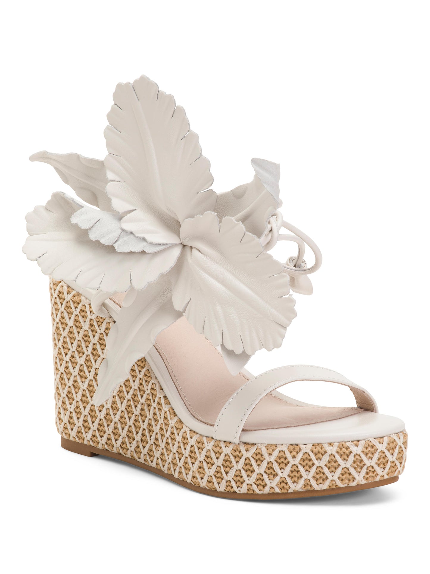 CECELIA NEW YORK Leather Lilly Çiçəkli Tətbiq Edən Topuqlu Sandal