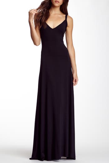 GO COUTURE V-Yaxalıqlı Maksi Geyim