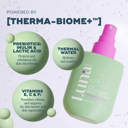 Luna Daily Hər Yerdə İstifadə Olunan Sprey-Silmə - Prebiotiklər və C+E Vitaminləri ilə Həssas Dəriyə