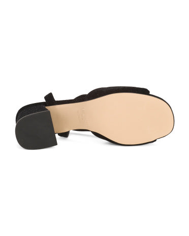 LK BENNETT Joelle Twist Blok Topuqlu Formal Sandal