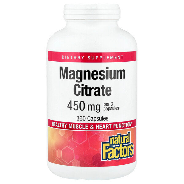 Natural Factors Magnesium Citrate 150 Mq 360 Kapsul