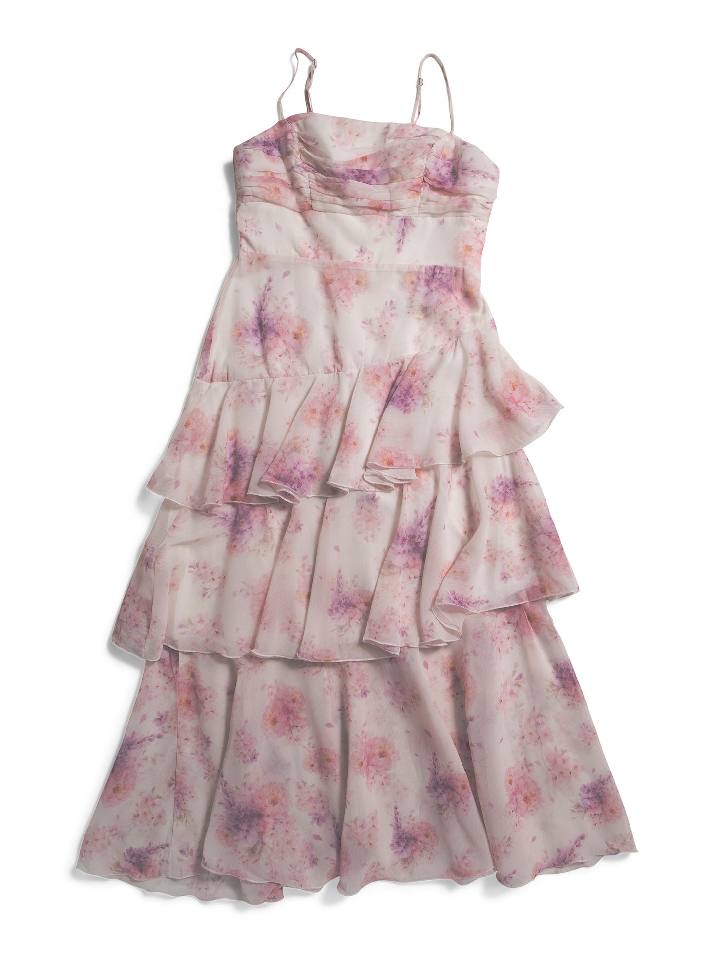SELFIE LESLIE Veda Tiered Layered Maxi Geyimi
