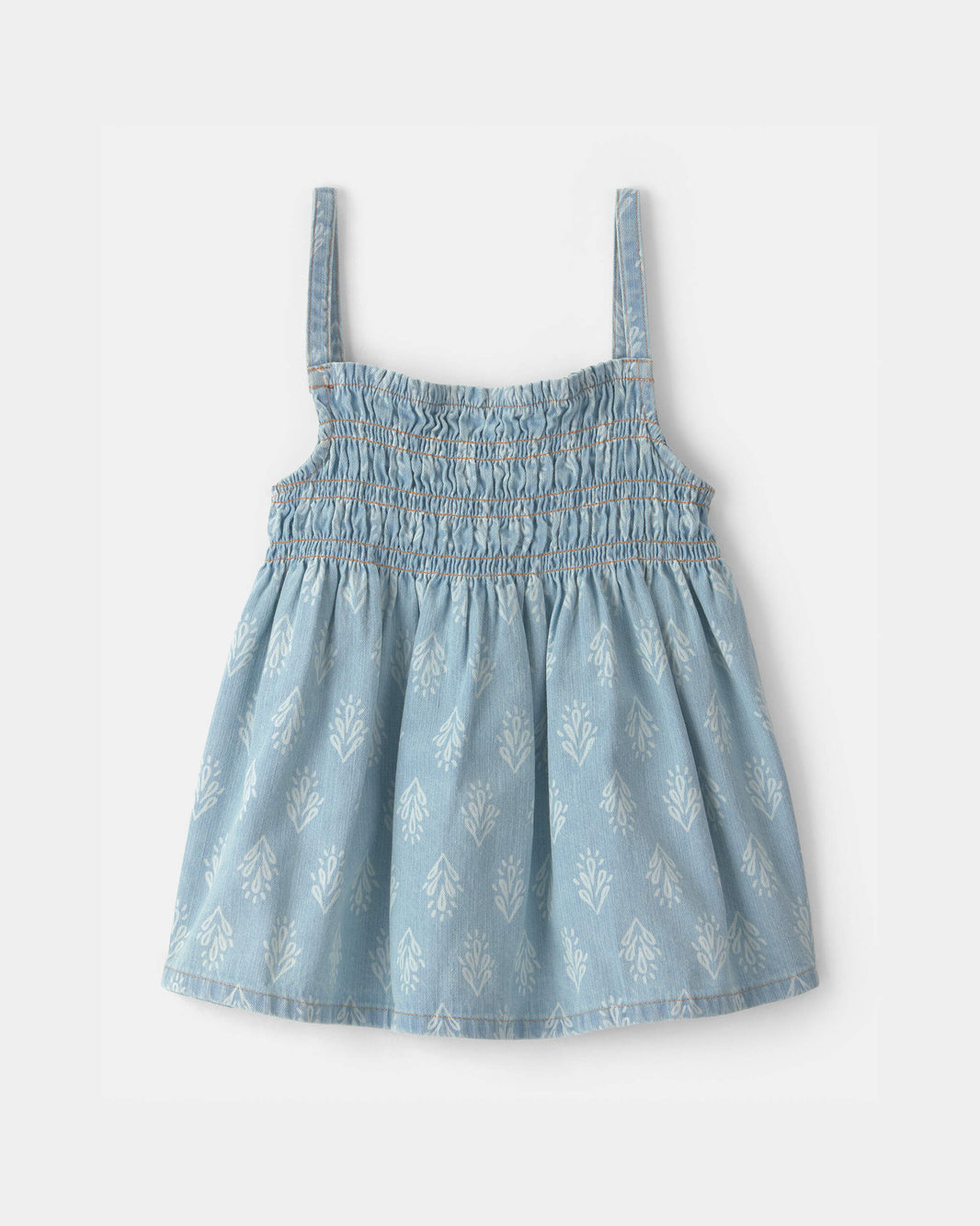 OshKosh B'gosh Qız Uşaq Açık Mavi Çiçəkli Smok Atleti