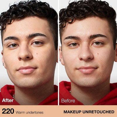 Maybelline Fit Me Mat + Gözeneksi Yağsız Maye Fondoten: Parlaklıq Nəzarəti, Orta Örtük, 220 Əbədi Beji YoxYox