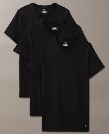 Calvin Klein Kişi 3-Paket Pamuk Klassiklər Boyunlu T-Köynək