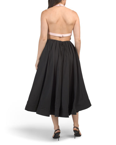 BCBGMAXAZRIA Hater Neck Tea-length Geyimi