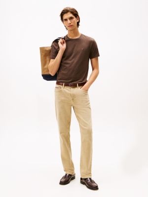 Tommy Hilfiger Dar Oturan Köynək, Qəhvəyi Heather