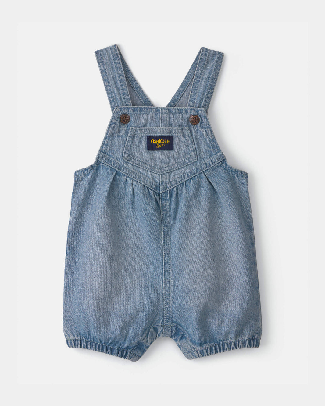 Carter's Uşaq Qız Vintage Tərz Denim Qısaltılmış Salopet - Orta Rəngdə