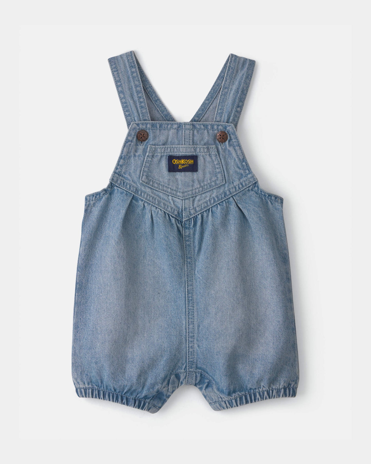 Carter's Uşaq Qız Vintage Tərz Denim Qısaltılmış Salopet - Orta Rəngdə