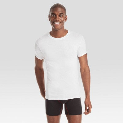 Hanes Premium Hanes Kişi Premium 5-li Dəst Dar Oturan Boyunboğazlı T-Shirt - Ağ M