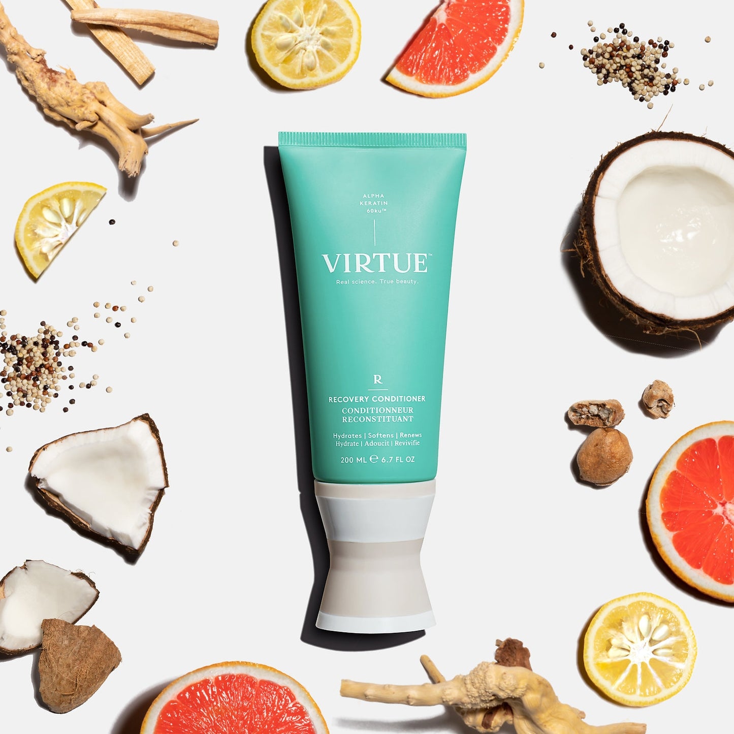 Virtue Mini Nəmləndirici Bərpaçılıq Saç Balzamı Quru, Zədələnmiş və Boyalı Saçlar üçün