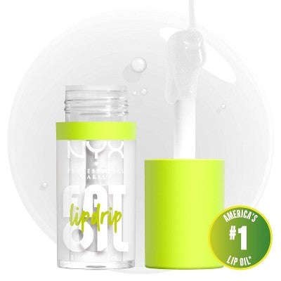 NYX Professional Makeup Fat Oil Lip Drip Lip Gloss - My Main - 0.16 fl oz: Parıltı Artırıcı, Şeffaf, Mat Bitişli YoxYox