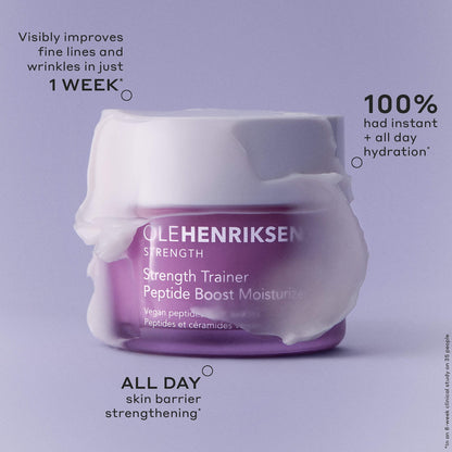 OLEHENRIKSEN Strength Peptide Barrier Boost Hialuron Turşusu və Niasinamidli Nəmləndirici Krem