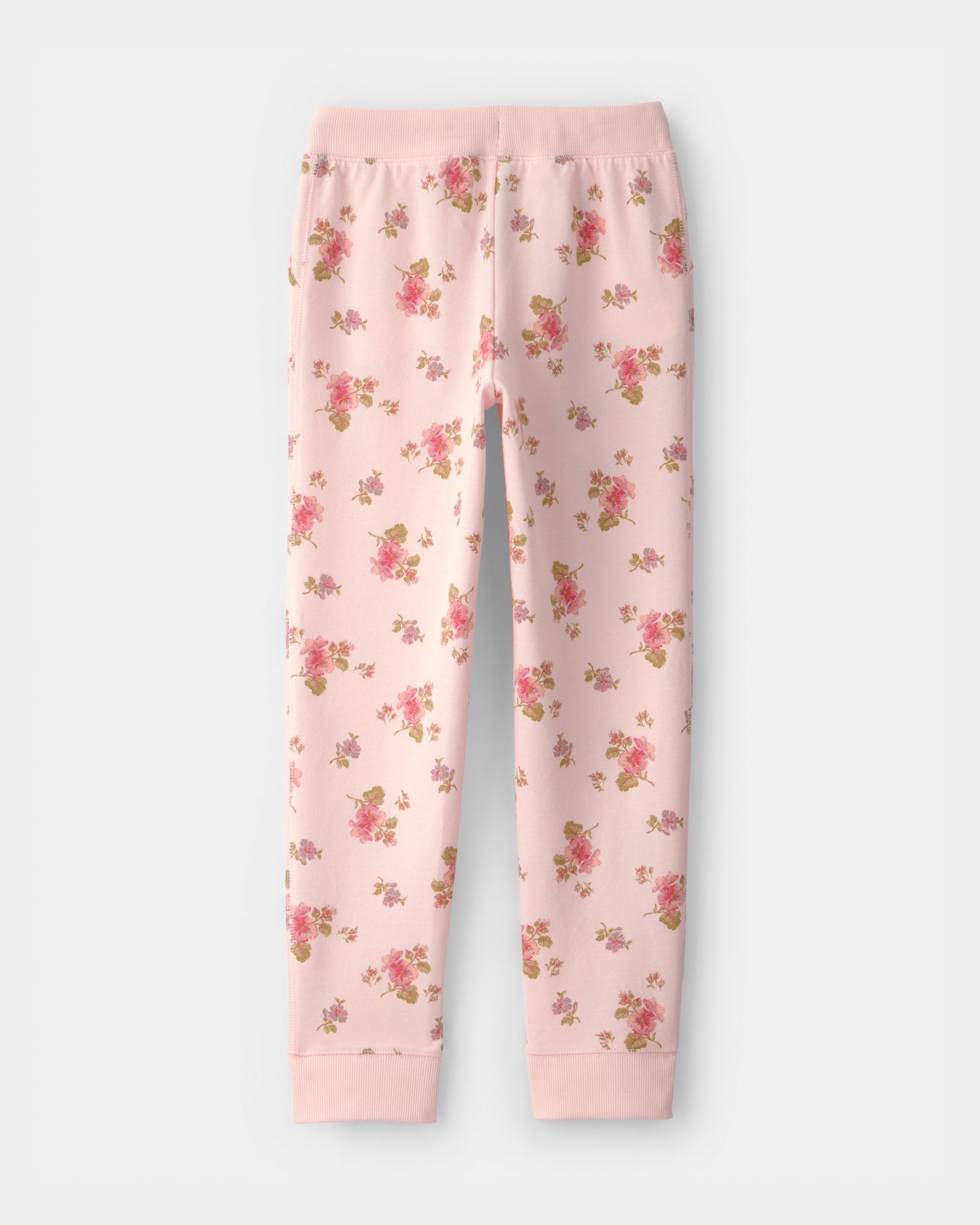 OshKosh B'gosh Qız Çiçəkli Bağcıqlı Örümcək Şalvar - Çəhrayı
