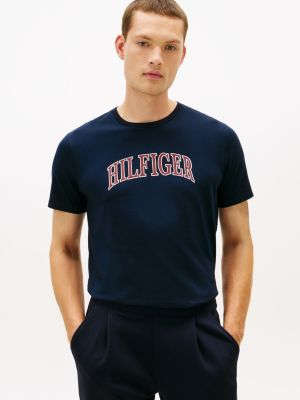 Tommy Hilfiger Hilfiger Arch Logo T-Shirt, Tünd Göy YoxYox
