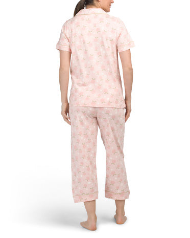 POPPY &amp; CLAY Organic Cotton Be Natural Qadın Pijama Dəsti