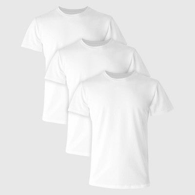 Hanes Premium Black Label Kişi 3-Paket Ekipaj Boynuz Köynəyi - Qara XL