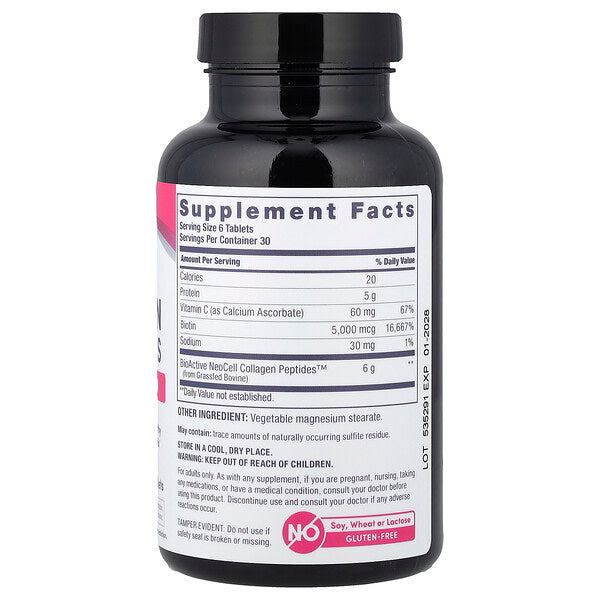 Neocell Otlaqda Yetistirilen Kollagen Peptidleri C Vitamini Biotin 180 Tablet