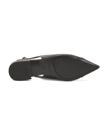 DONALD PLINER Leather Lavina Slingback Topuqlu Ayaqqabı