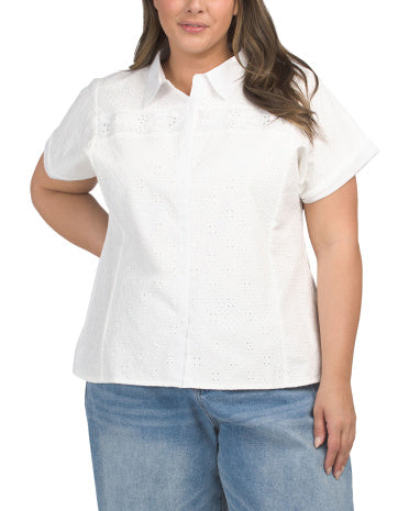 LIV LOS ANGELES Plus Peplum Bluzka