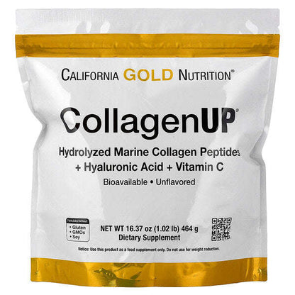 California Gold Nutrition Collagenup Hidrolizə Edilmiş Dəniz Kollagen Peptidləri Hialuron Turşusu və C Vitamini ilə 1 YoxYox