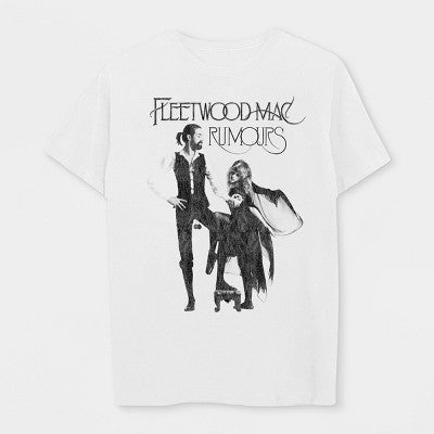 Merch Traffic Fleetwood Mac Kişi Qısa Tişört - Ağ