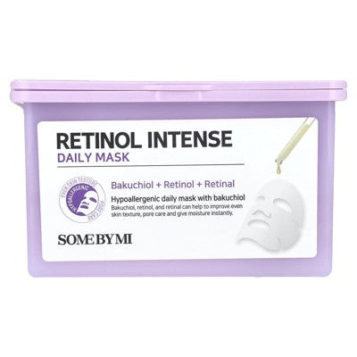 SOMEBYMI SOME BY MI Retinol Intensiv Gündəlik Gözəllik Maskası, 30 Yaprak, 11.83 fl oz (350 ml)