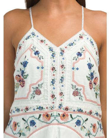 reveal designerLUCKY BRAND İşlemeli Askılı Mini Dress YoxYox