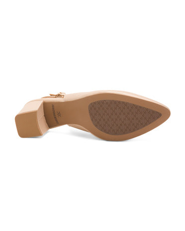 JOHNSTON AND MURPHY Leather Vicki Comfort Slingback Pumps