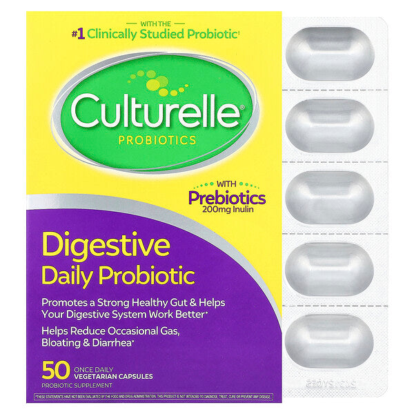 Culturelle Probiotics Digestive Daily Probiotic 50 Vegetarian Kapsul
