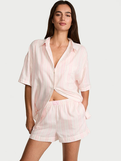 Victoria's Secret Modal-Pambıq Qısa Pijama Dəsti