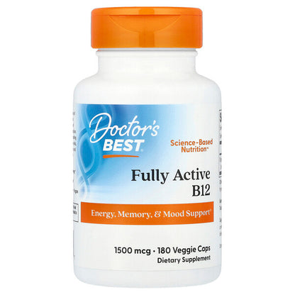Doctor's Best Tam Aktiv B12 1500 Mcg 180 Bitki Kapsulu