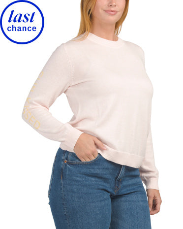 ALASHAN CASHMERE Kaşmir Qarışığı Günəş Toxunuşu Kollu Intarsia Sviter