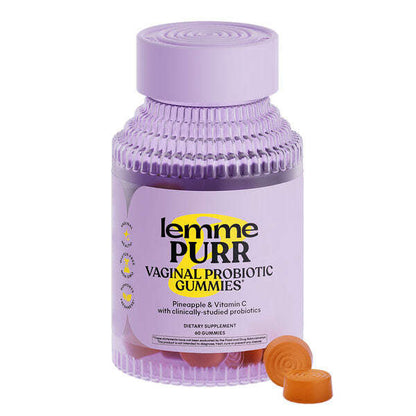 Lemme Purr Vaginal Probiotic Gummies Ananas 60 Gummies YoxYox