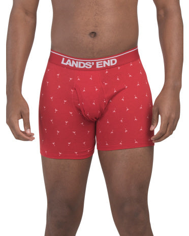 LANDS END 5 Paket Örme Boxer Şort
