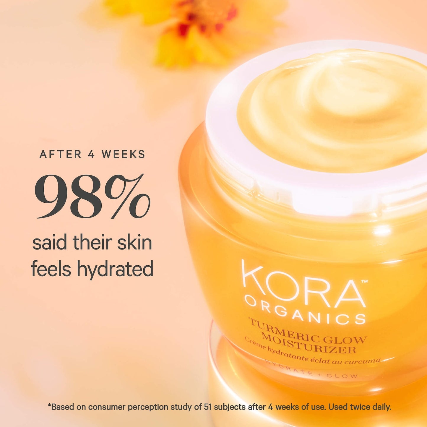 KORA Organics Mini Turmeric Glow Parlaqlıq Arttıran Nəmləndirici Krem