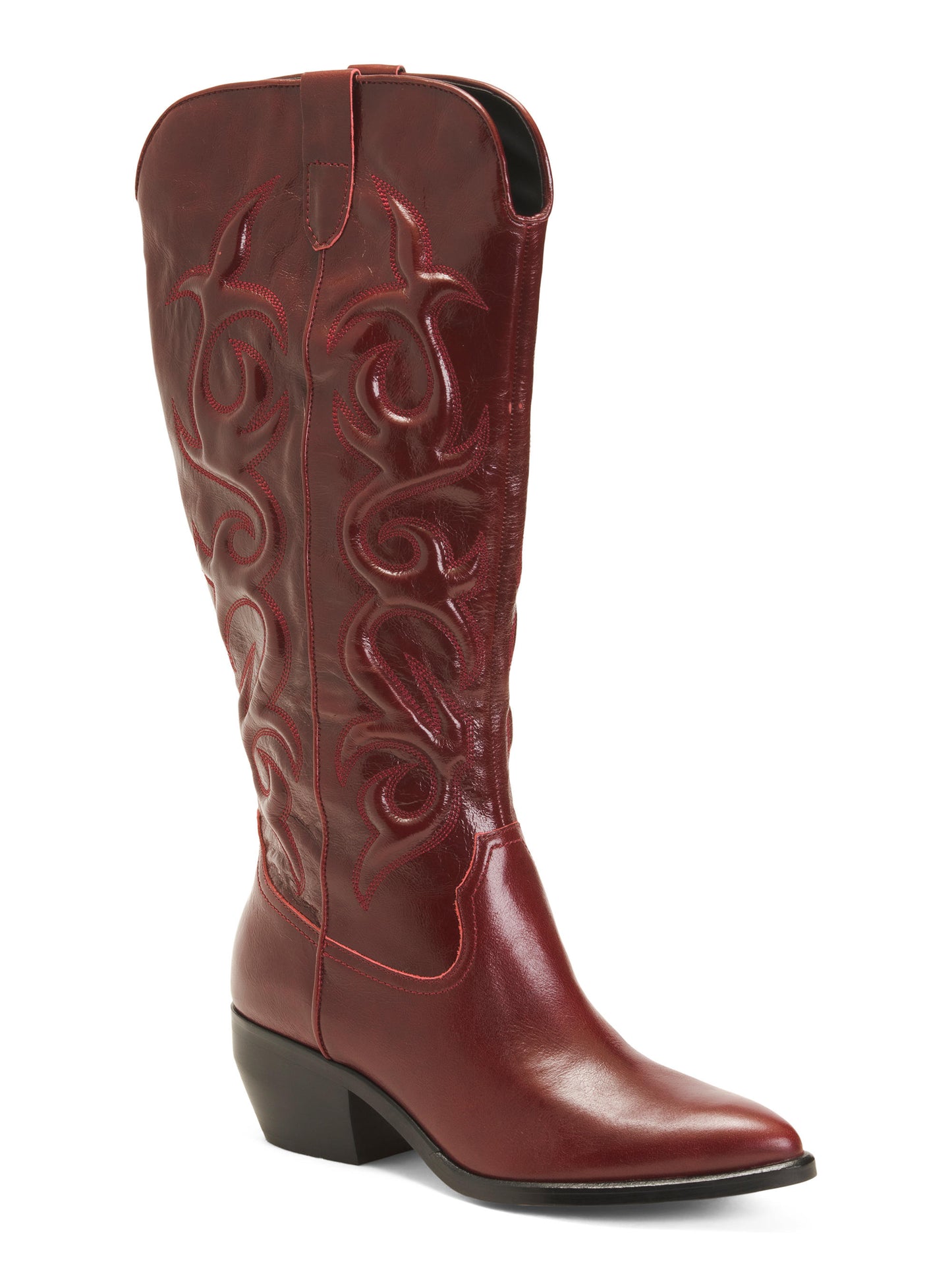 DOLCE VITA Patent Leather Mirla Yüksək Gövdəli Çəkmə