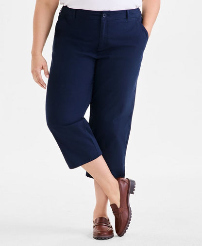 Style &amp; Co Böyük Ölçü Rahat Kapri Şalvarı, Macy's Eksklusiv
