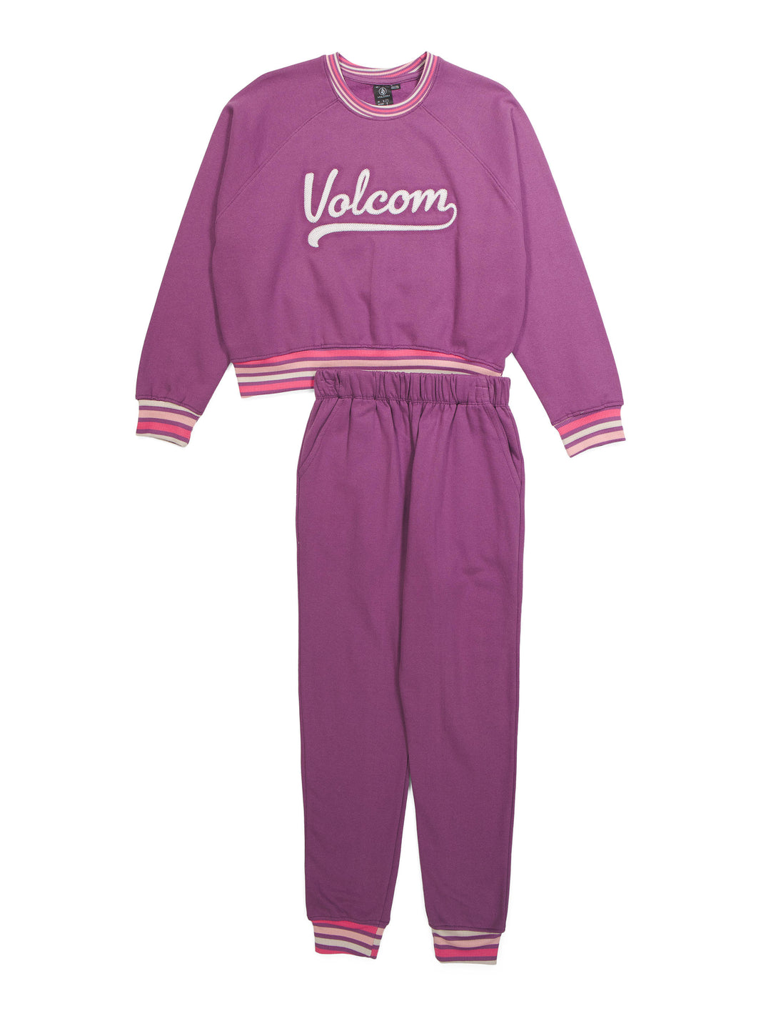 VOLCOM Qız Uşaq 2 Parçalı Fleece Huddi və Joqer Dəsti