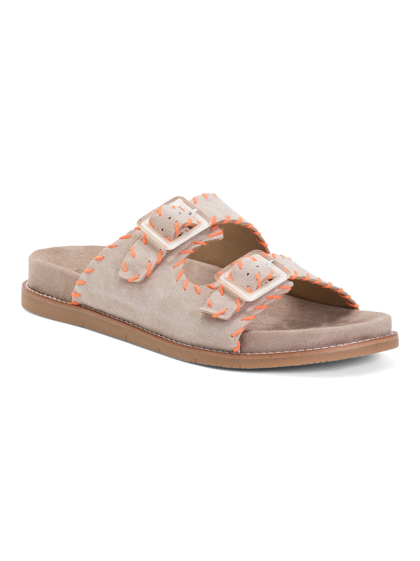 EARTH Suede Fausto Rahat Tabanlı Dikişli Sandallar