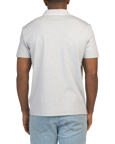Qısa Kollu Birdseye Interlock Polo Köynəyi