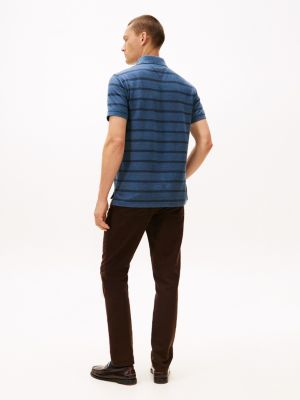 Tommy Hilfiger Normal Fit Zolaqli Tərləmə Sorb Polo, Mavi Heather