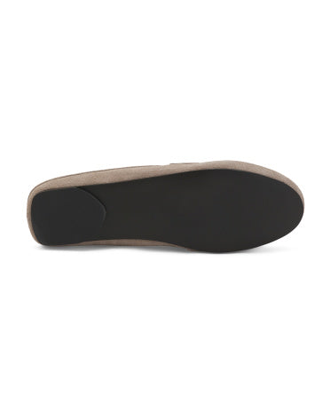 BLACK SUEDE STUDIO Made In Brazil Süət Arlys Arxa Açıq Saçaqlı Loafer Ayaqqabı